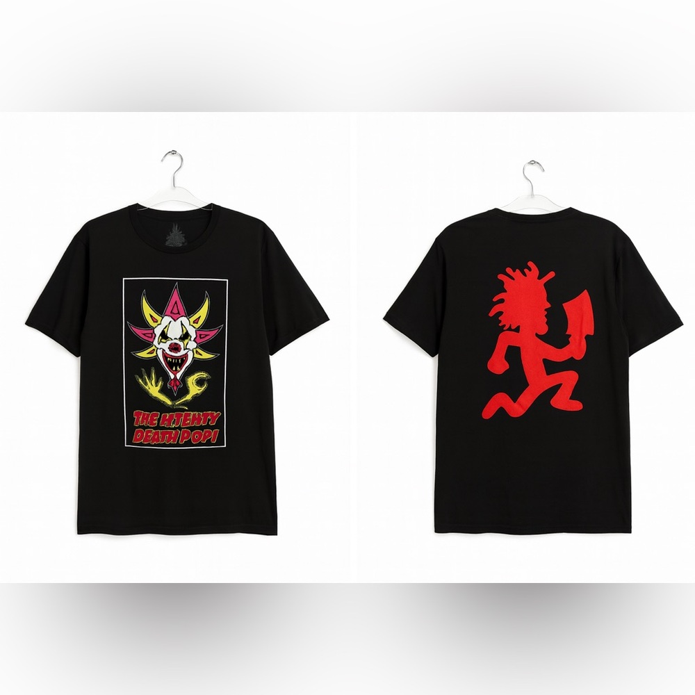 Insane Clown Posse Mighty Death Pop Double Sided Hatchet Man Large Black T Shirt